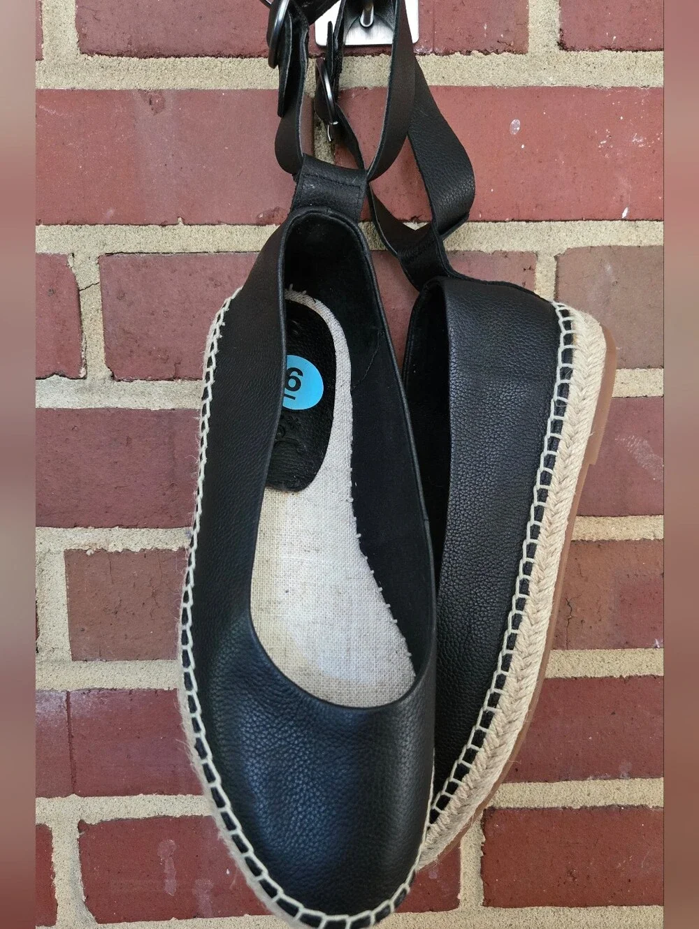 Splendid Black Ankle Strap Espadrille Flats Women’s Size 6 Casual Chic Summer